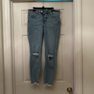 H&M Girlfriend Fit Jeans Regular Waist Size 4